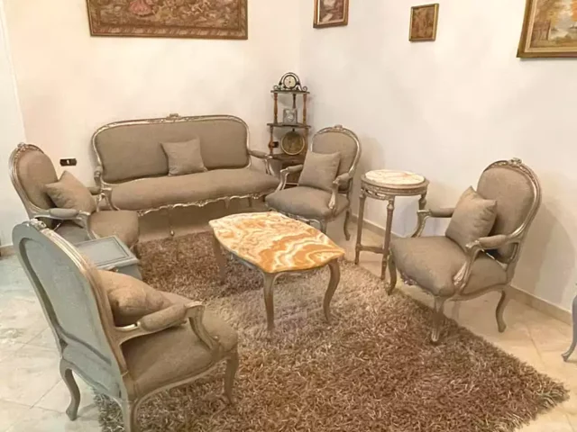 شقة مفروشة سوبر لوكس للإيجار مساحه 140متر في النرجس عمارات بالتجمع الخامس القاهره الجديده في شارع محمد صبري ابو علم . شركة المؤيد